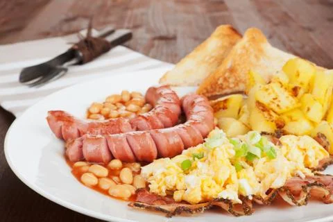 Englsih breakfast. Stock Photos