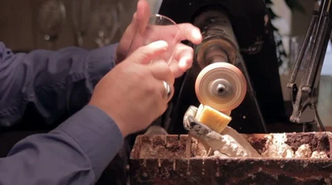 Engraving Glass Stock Footage 7770448