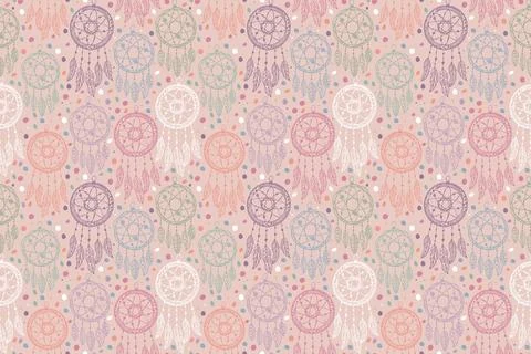 Engraving hand drawn boho pattern design Stock Illustration