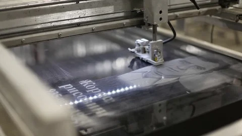 Engraving Machine For Stone Stock Footage 70961652
