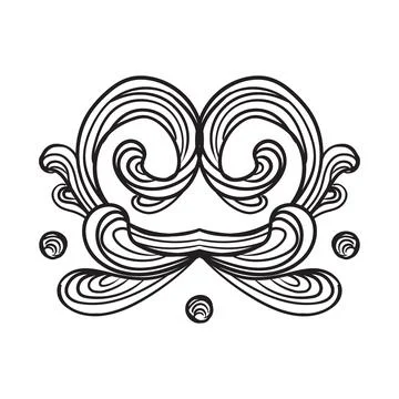 Engraving vintage design element vector Stock Illustration