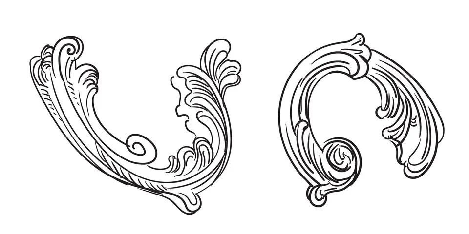 Engraving vintage design elements vector back illustration Illustrazione stock