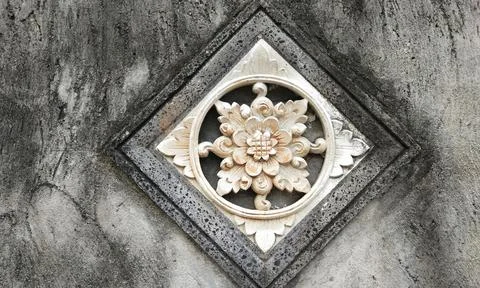 Engraving on the wall Stock Photos