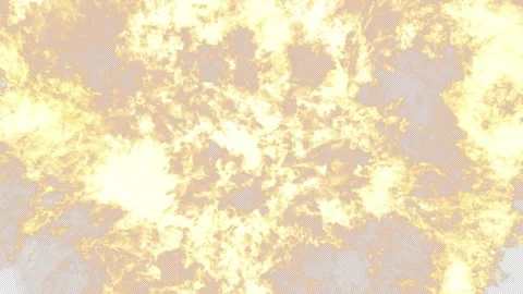 Engulfed Smoke Fire Aerial Explosion 4K,  With Alpha Channel Video stock 297781072