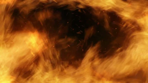 Engulfing fire transition  Stock Footage 31095267