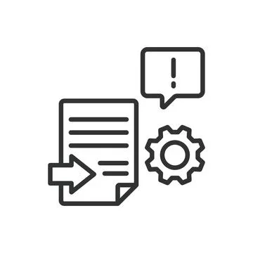 Enhanced logging, icon in line design. Enhanced logging, advanced logging, log Stockillustratie