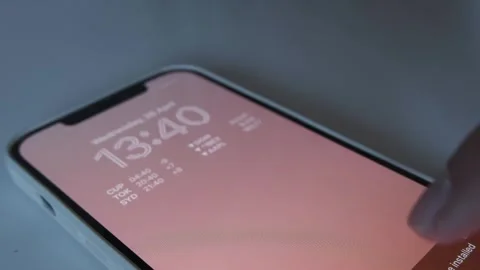 Enhanced Performance: Mesmerizing Close-Up of iPhone 12 Pro Max Updating Stock Footage 241883116