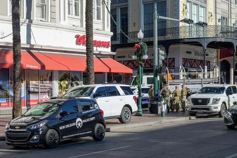 Enhanced Security Day after Terrorist Attack Stock-Fotos