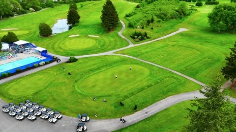 Enhances the Experience of Golfing - Drumlins Country Club - Syracuse, NY Stock Footage 336511340