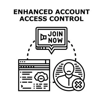 Enhancing account access control system security Ilustración de archivo