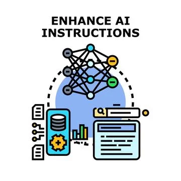 Enhancing ai instructions for efficient data processing and deep learning 스톡 일러스트