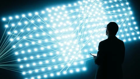 Enhancing AI neural network, tablet and programmer using deep learning Stock Footage 329453319