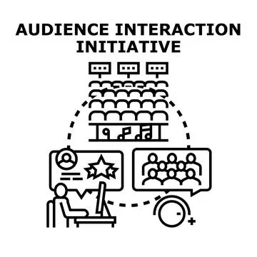Enhancing customer and audience interaction strategy Stock Illustration