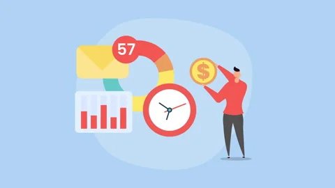 Enhancing Customer Conversion Rates, Online Revenue Generation, Digital Stock Footage 255962884