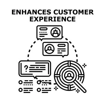 Enhancing customer experience through targeted communication and feedback Stock Illustration