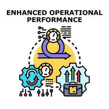 Enhancing operational performance with business efficiency and strategy 库存插图
