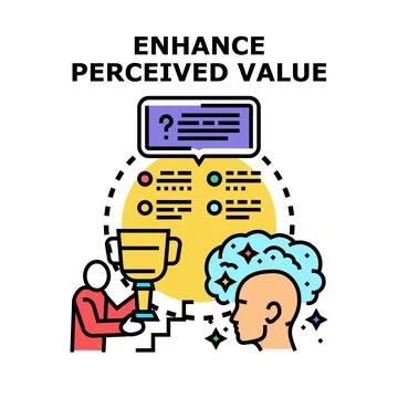 Enhancing perceived value concept vector illustration イラスト素材