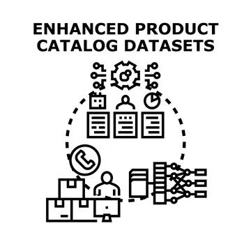 Enhancing product catalog datasets for e commerce and data management Stock Illustration