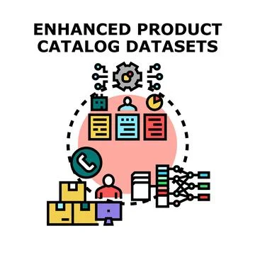 Enhancing product catalog datasets for e commerce and data management Stock Illustration