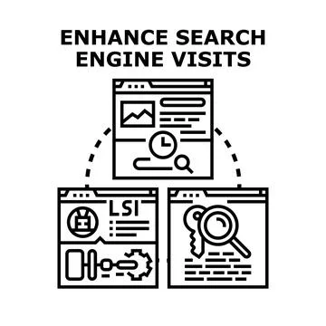 Enhancing search engine optimization for website promotion Stock Illustration
