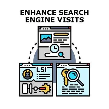 Enhancing search engine optimization for website promotion Stock Illustration