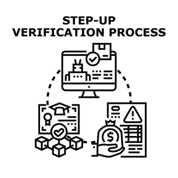 Enhancing security with multi factor verification process 스톡 일러스트