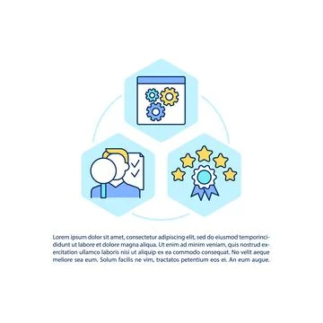 Enhancing user experience concept line icons with text Stock Illustration