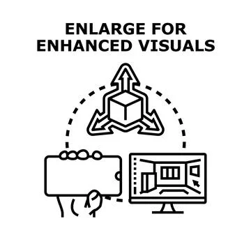 Enhancing virtual reality experience with digital devices Stock Illustration