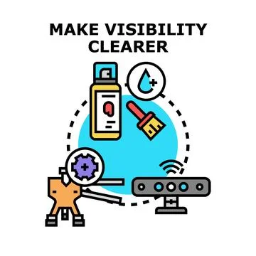 Enhancing visibility and clarity through technological optimization Stock Illustration