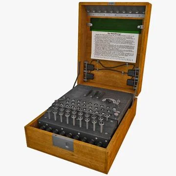 Enigma Encryption Military Machine 3D Model