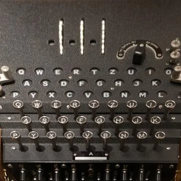 Enigma Machine Close Up Stock Photos