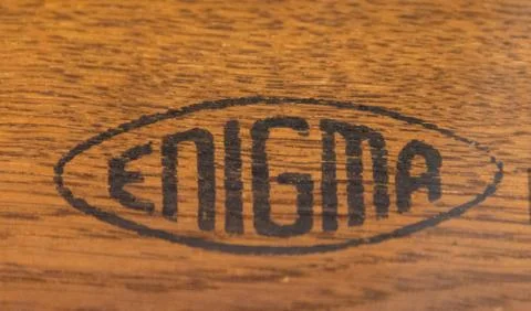 Enigma Machine logo Foto stock