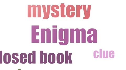 Enigma Tagcloud Animated On White Background Vídeos de archivo 103652989