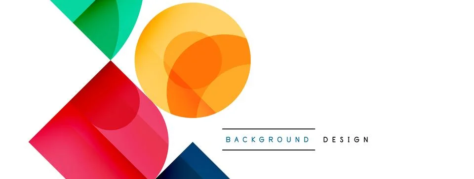 Enigmatic Circles - Captivating Vector Geometric Background, Unveiling the Stock Illustration