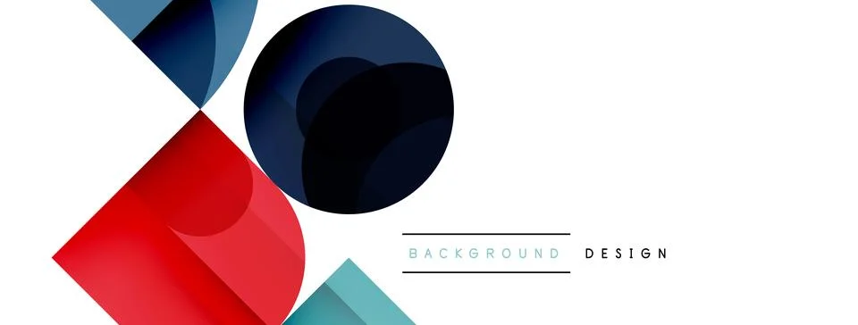 Enigmatic Circles - Captivating Vector Geometric Background, Unveiling the Stock Illustration