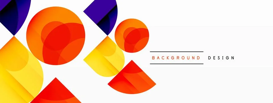 Enigmatic Circles - Captivating Vector Geometric Background, Unveiling the Stock Illustration