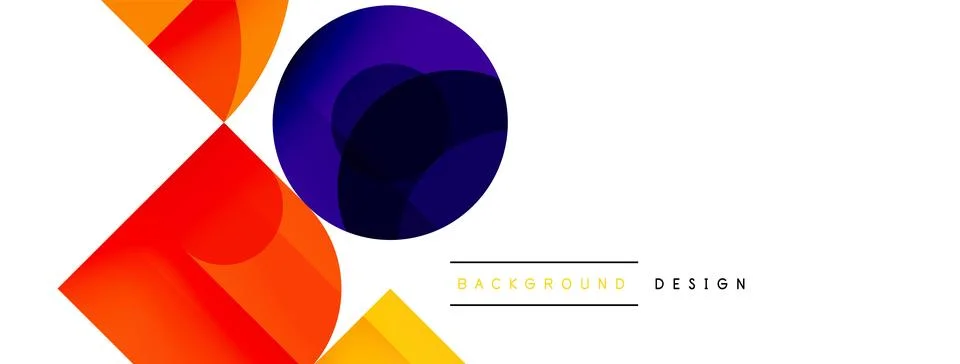 Enigmatic Circles - Captivating Vector Geometric Background, Unveiling the Stock Illustration