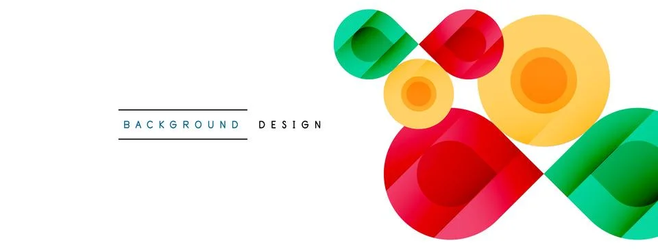 Enigmatic Circles - Captivating Vector Geometric Background, Unveiling the Stock Illustration