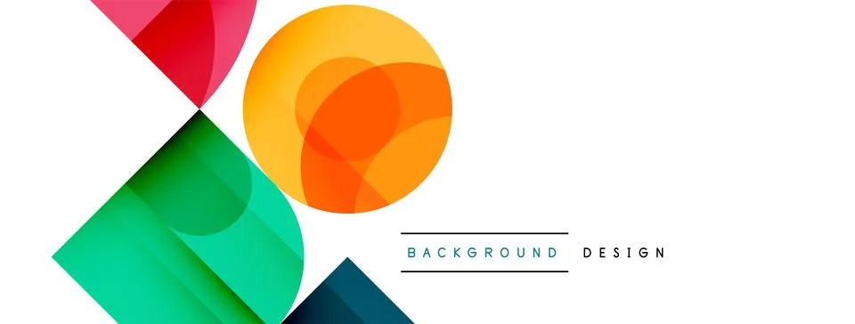Enigmatic Circles - Captivating Vector Geometric Background, Unveiling the Stock Illustration