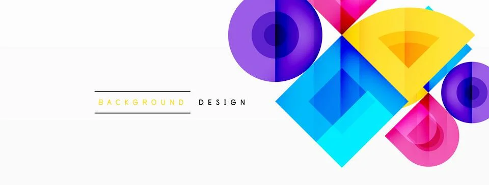 Enigmatic Circles - Captivating Vector Geometric Background, Unveiling the Stock Illustration