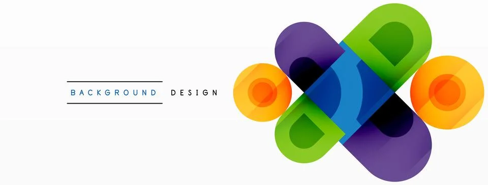 Enigmatic Circles - Captivating Vector Geometric Background, Unveiling the Stock Illustration
