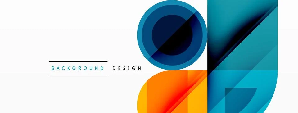 Enigmatic Circles - Captivating Vector Geometric Background, Unveiling the Illustrazione stock