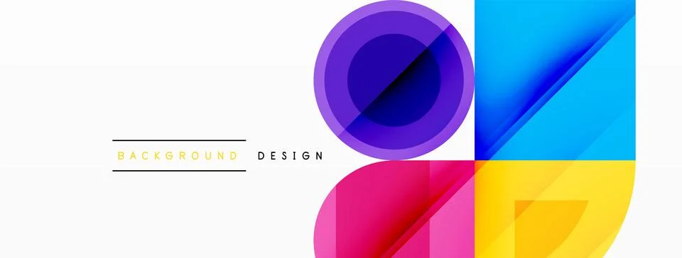 Enigmatic Circles - Captivating Vector Geometric Background, Unveiling the Stock Illustration