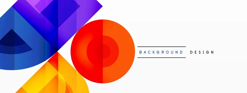 Enigmatic Circles - Captivating Vector Geometric Background, Unveiling the Stock Illustration