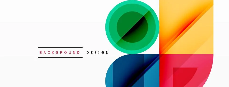 Enigmatic Circles - Captivating Vector Geometric Background, Unveiling the Stock Illustration