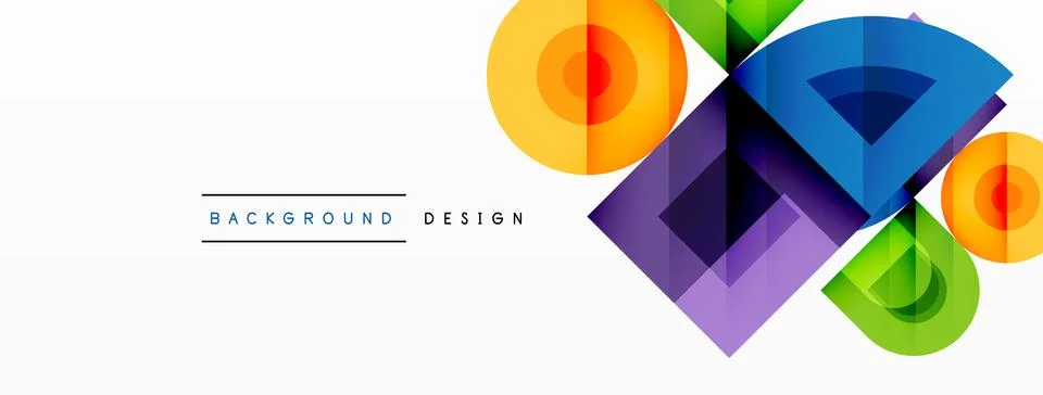 Enigmatic Circles - Captivating Vector Geometric Background, Unveiling the Stock Illustration