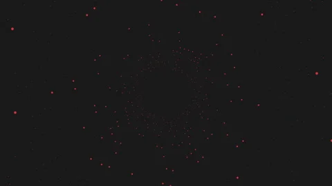 Enigmatic composition dark background with suspended red dots Stock-Footage 275581934