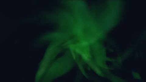 Enigmatic green swirling vortex with centered light Stock Footage 315163885