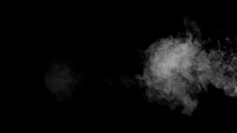 Enigmatic Smoke Drift on Dark Background with Mystical Vibe and Eerie Beauty Stock Footage 341780882