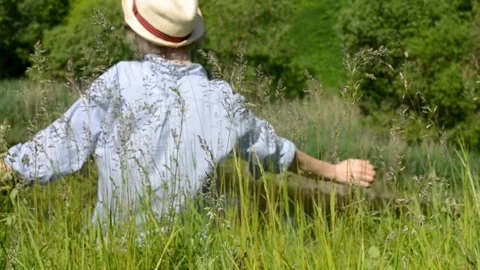 Enjoing the nature Stock Footage 281578849